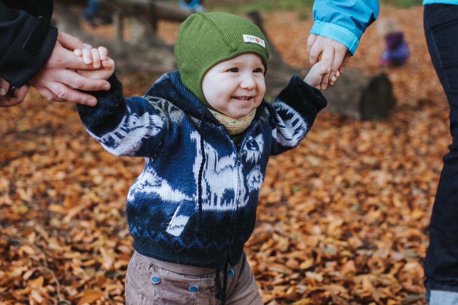 Wald Herbst Familienfotos