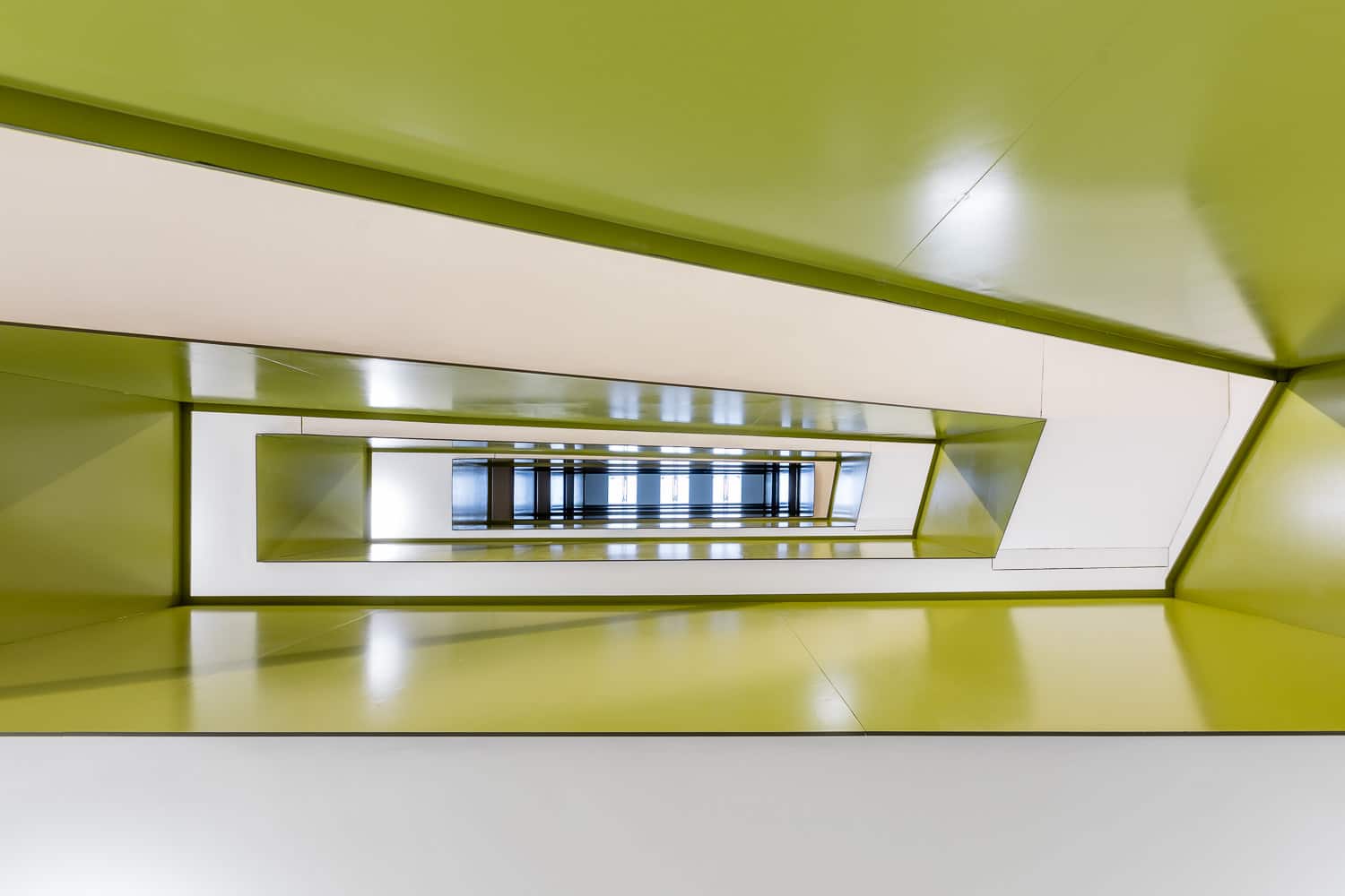Alters- und Pflegeheim Länzerthus Treppenhaus grün