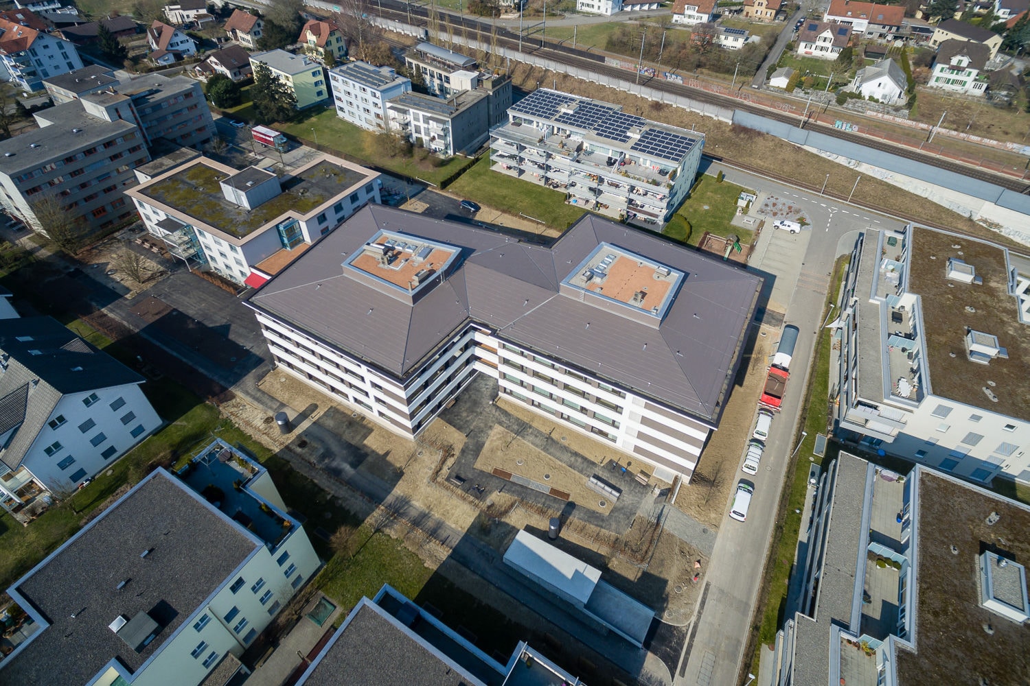 Alters- und Pflegeheim Länzerthus Drohne Luftaufnahme