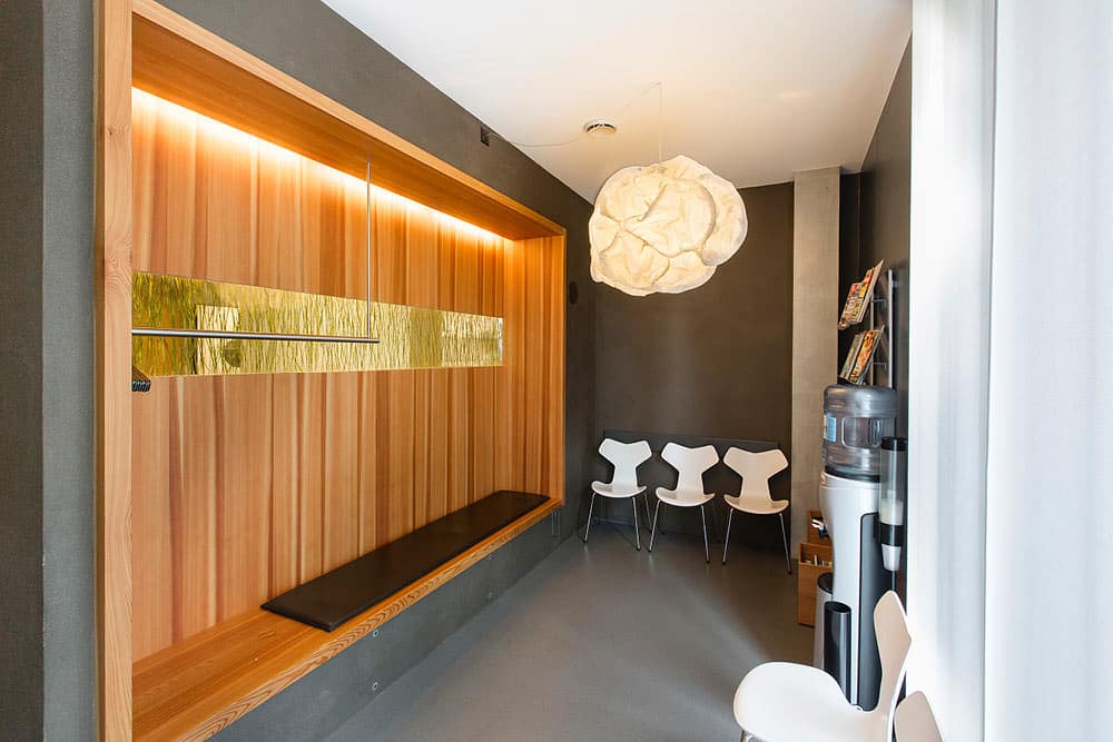 Fotograf Praxisräume Dr. Wehr Aarau Garderobe Wartezimmer