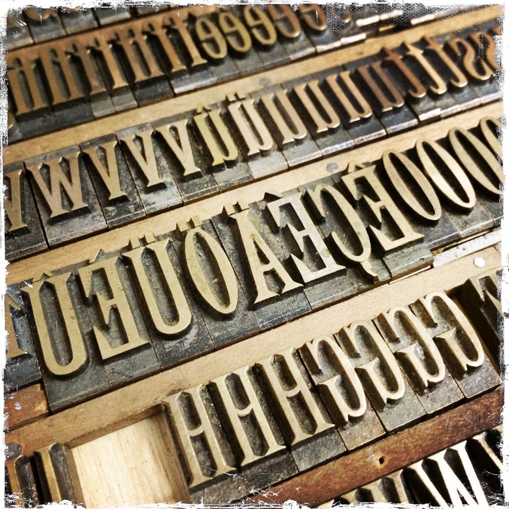 Prägungsstempel Buchstaben