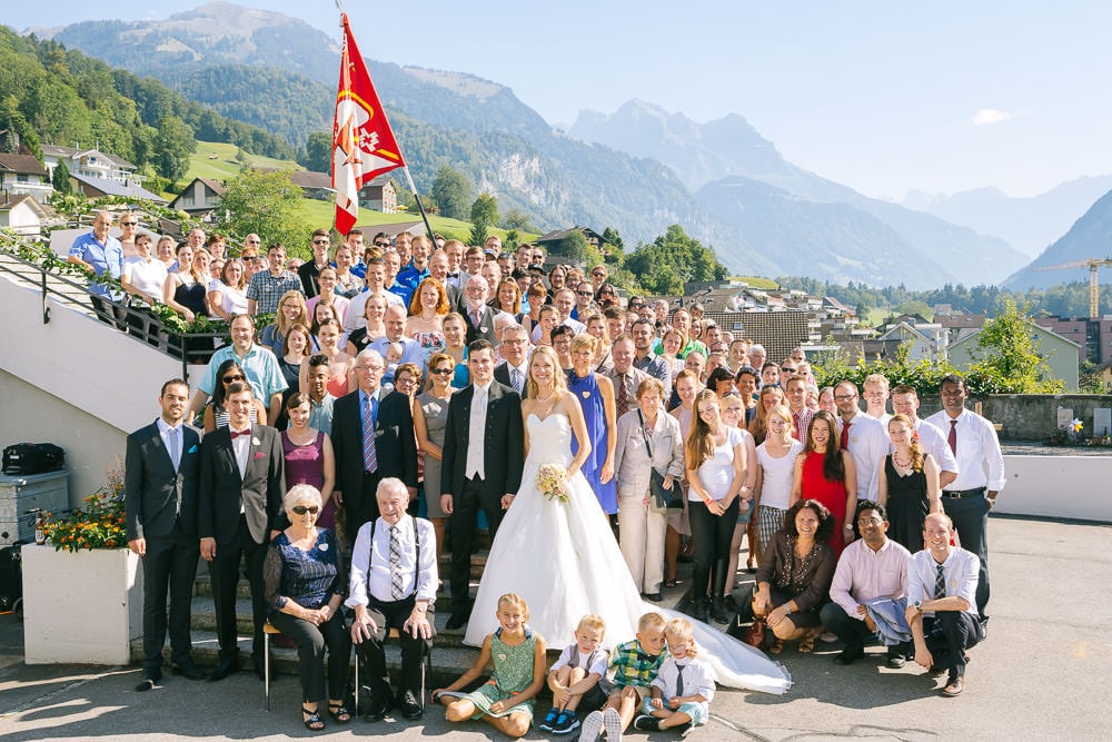 Gruppenfotos Hochzeit