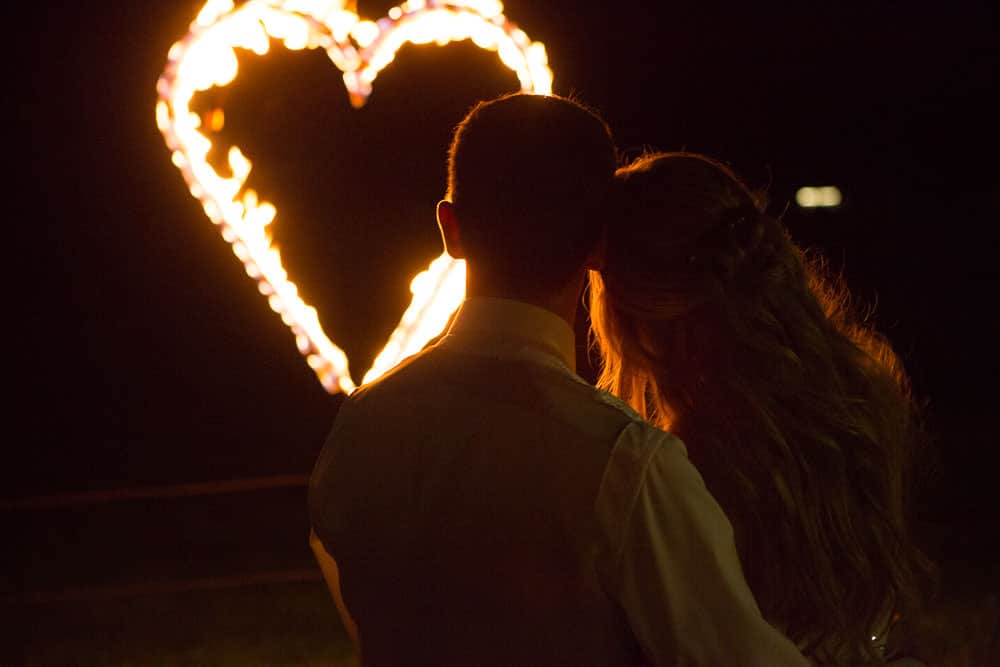 Hochzeit Bürgenstock Feuerwerk Herz