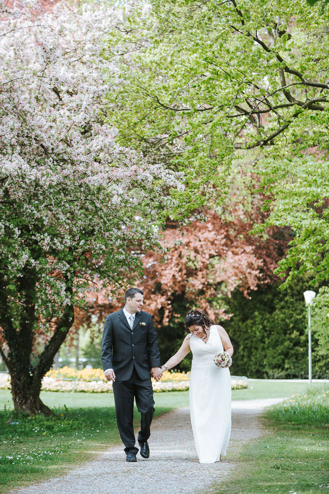 Hochzeitskleid Empire Stilrichtung Park