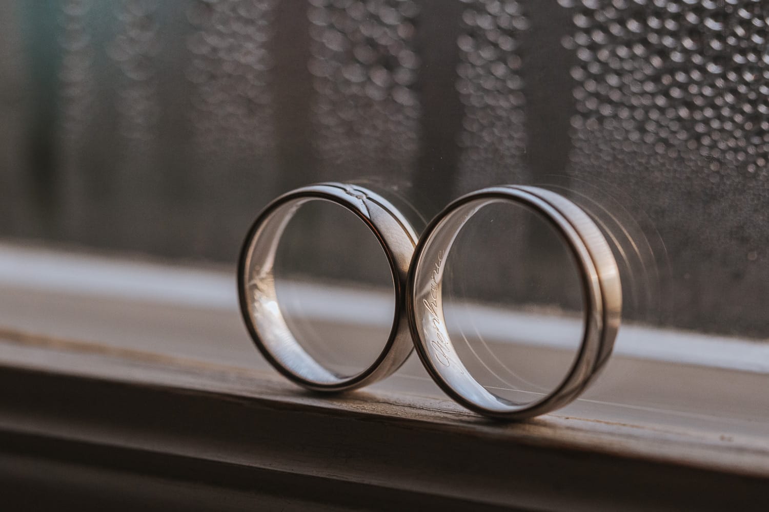 Eheringe Foto Hochzeit Detailfoto Fenster