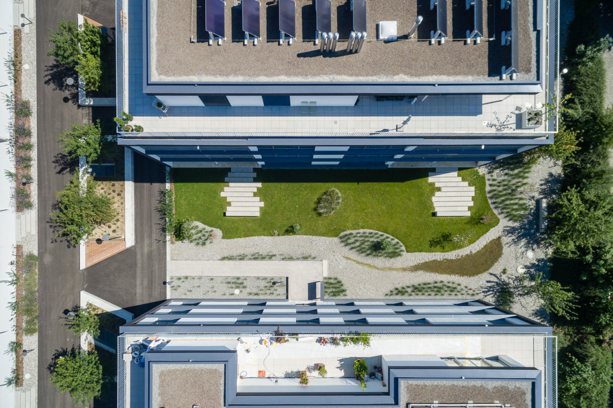Gautschi Park Reinach Immobilien Drohne Ansicht von oben