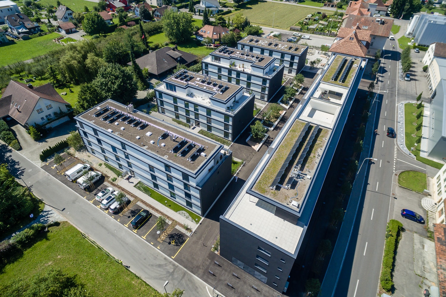 Gautschi Park Reinach Immobilien Drohne Überblick