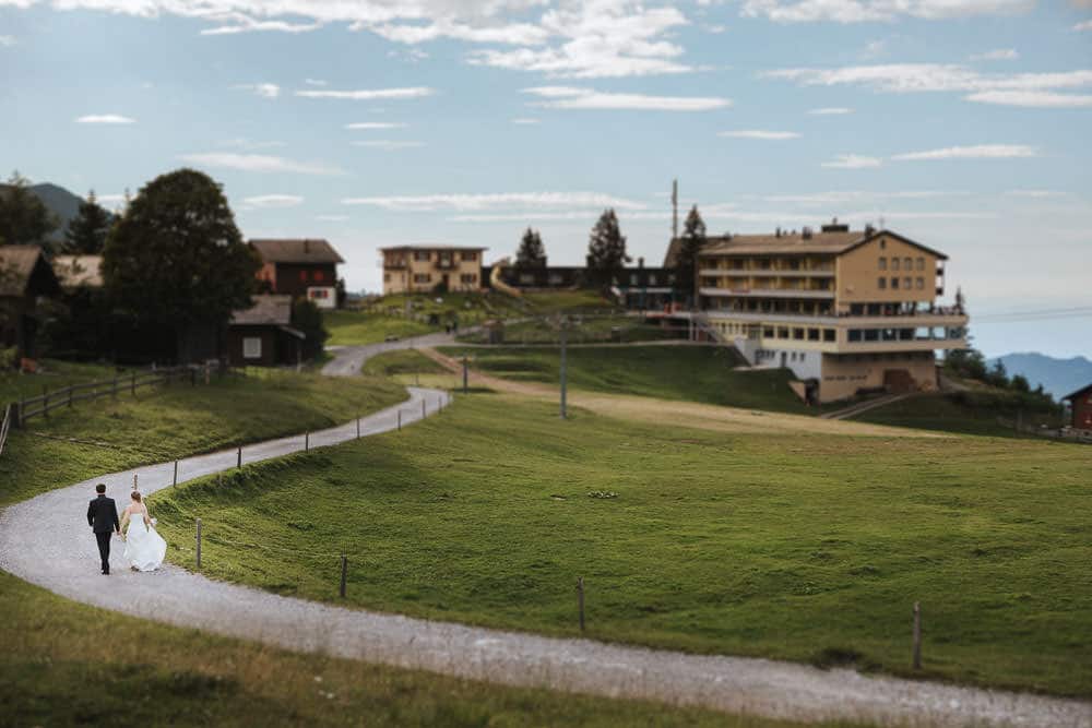 Hochzeit Schlechtes Wetter Klewenalp Station verschwommen