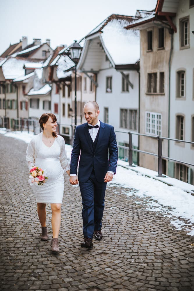Hochzeit Winter Aarau Altstadt