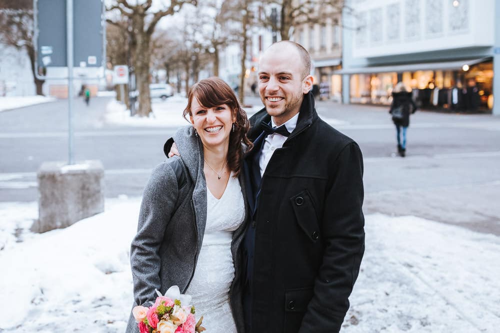 Hochzeit Winter Aarau Kälte