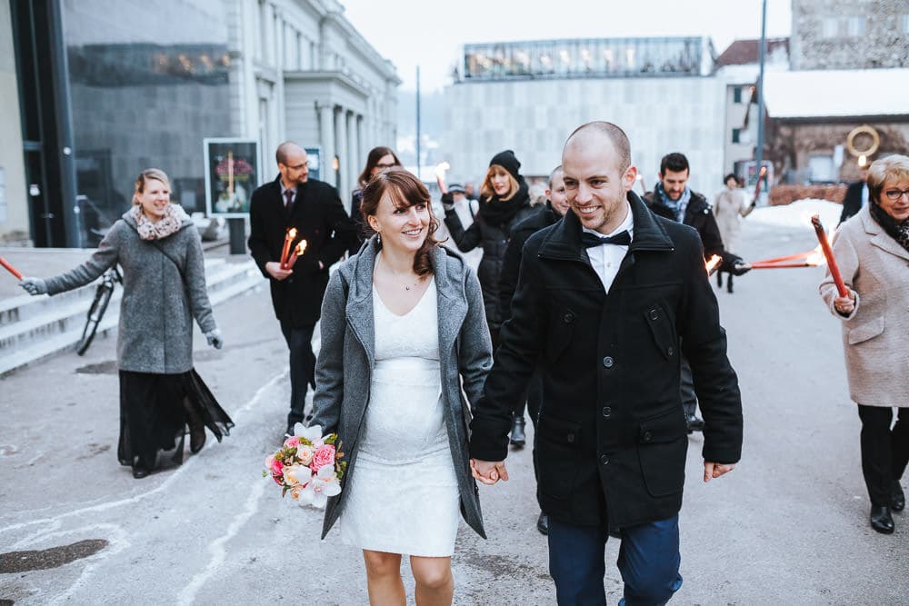 Hochzeit Winter Aarau KuK Fakeln