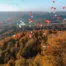 Umweltfreundliche Alternative Luftballons Hochzeit Luftaufnahme Luftballons