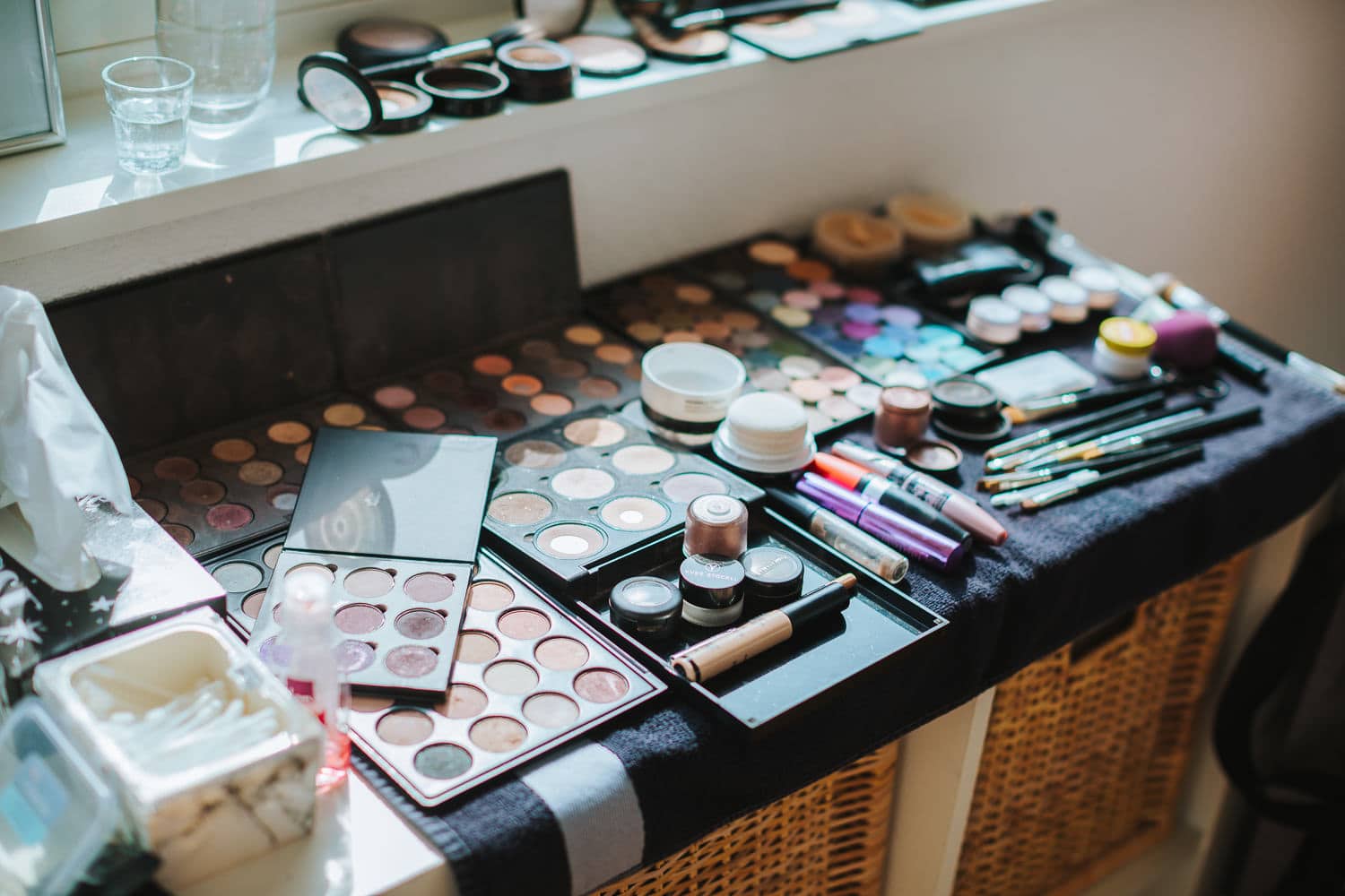 Make-up Braut Schminke Farbpaletten