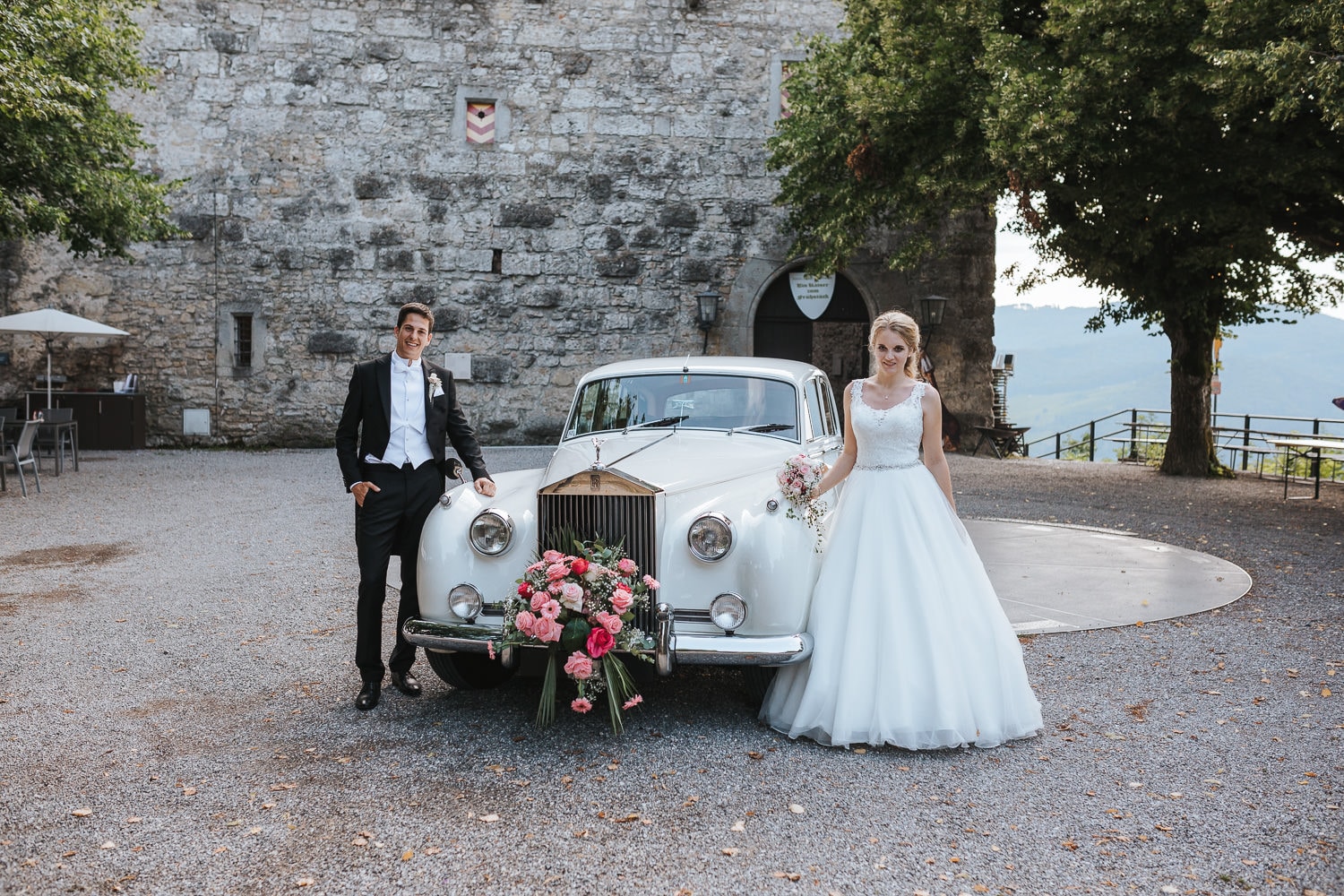 Anzug Hochzeit Auto Rolls Royce