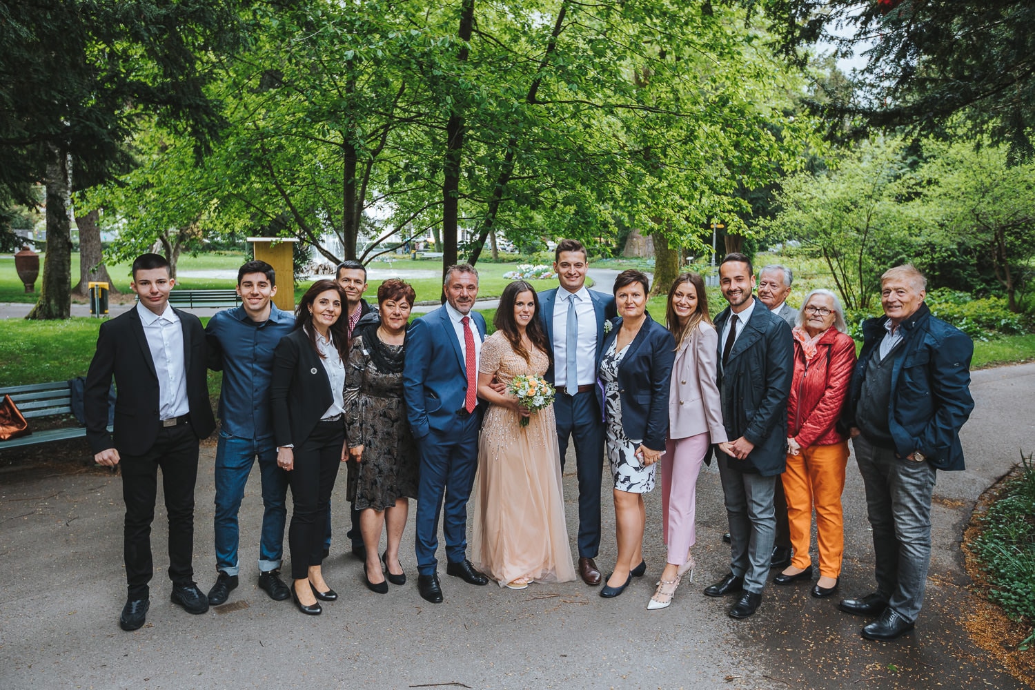 Hochzeit Klöntalersee Gruppenfoto