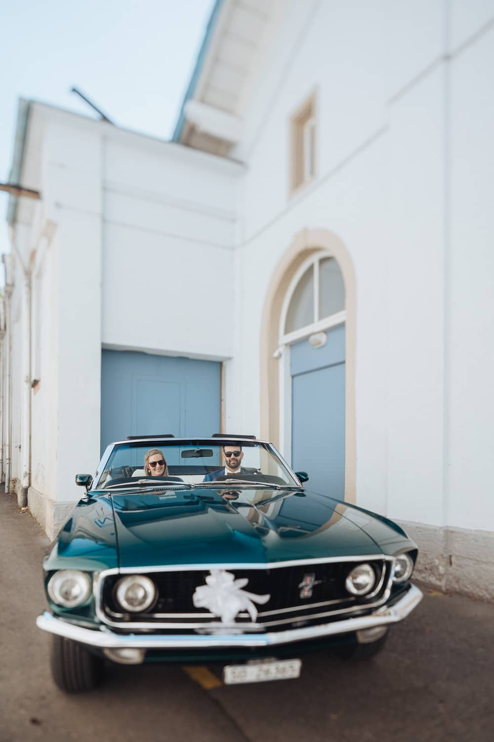 Paarshooting Corona Hochzeit Oldtimer