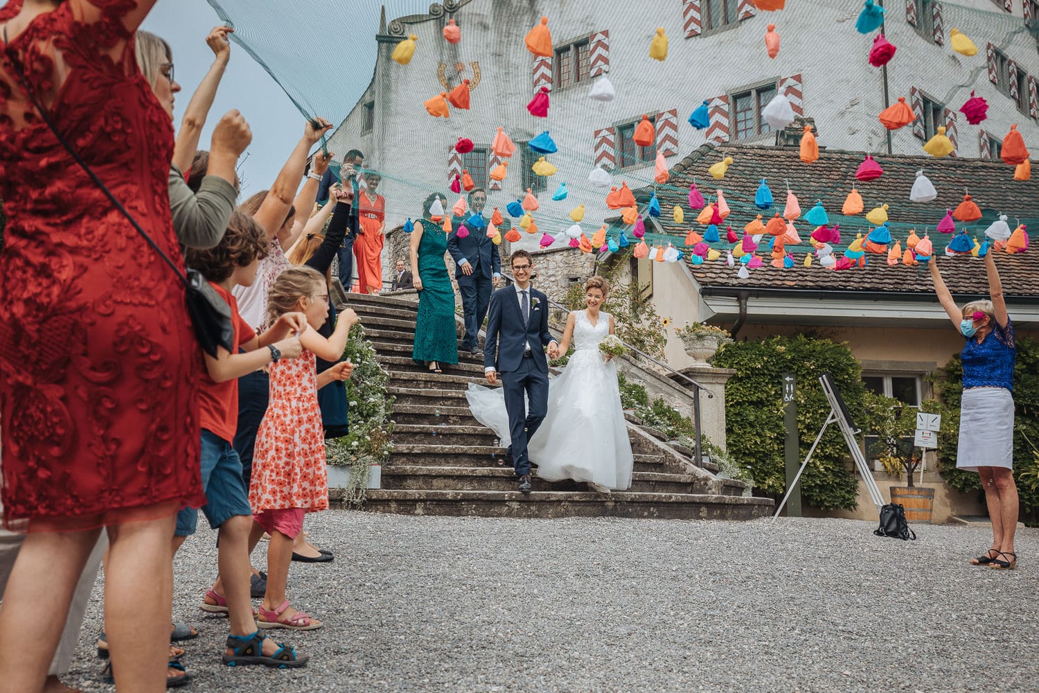 Auszug Spalier Hochzeit