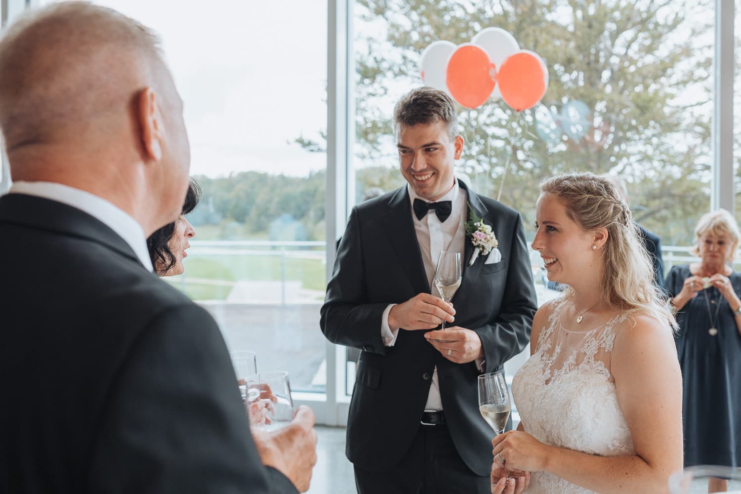 Brautpaar Apéro Gratulationen