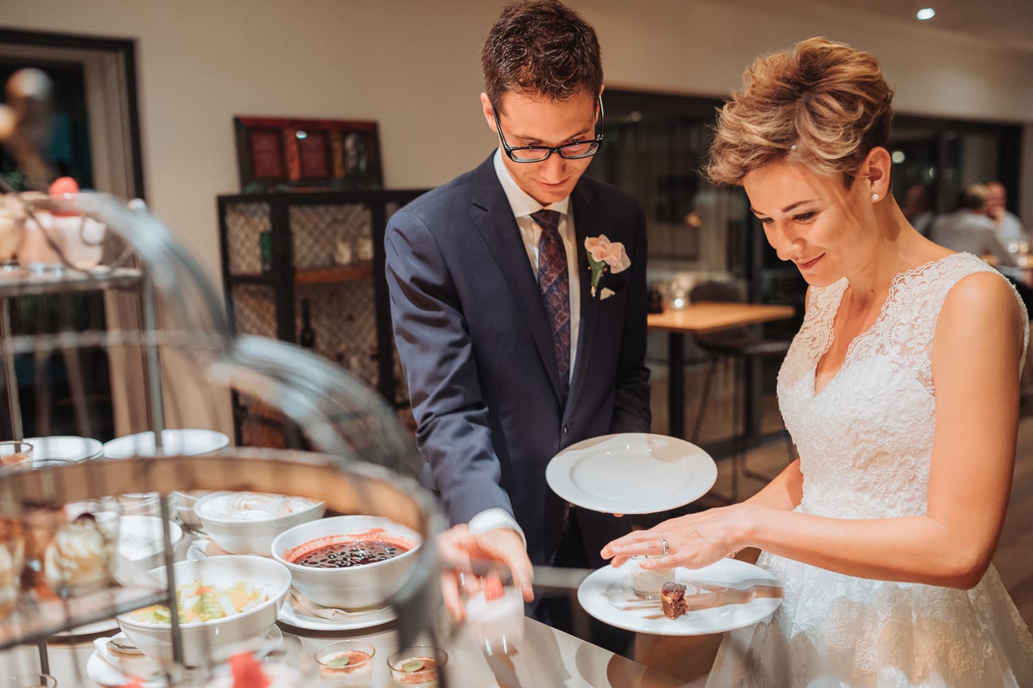 Dessert Hochzeit Brautpaar