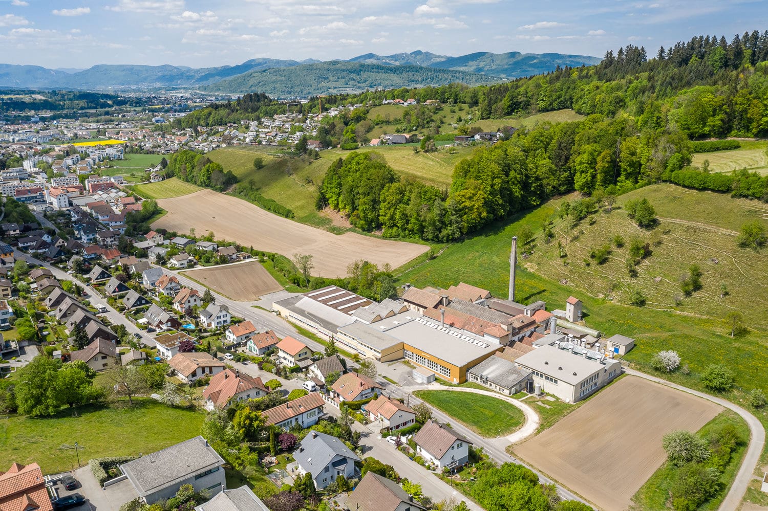 Luftaufnahme Drohne Zofingen Unternehmen