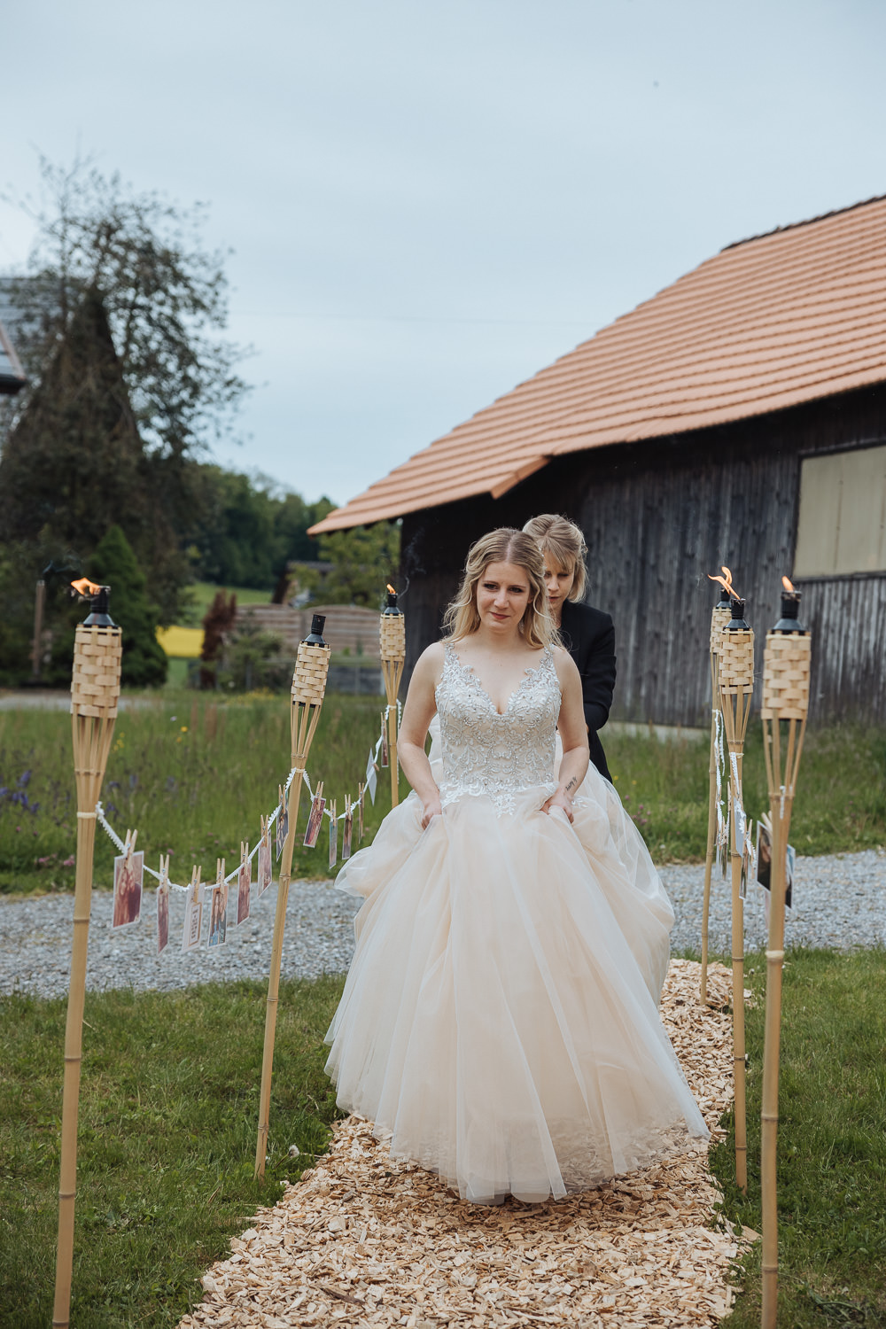 Braut Gartenhochzeit