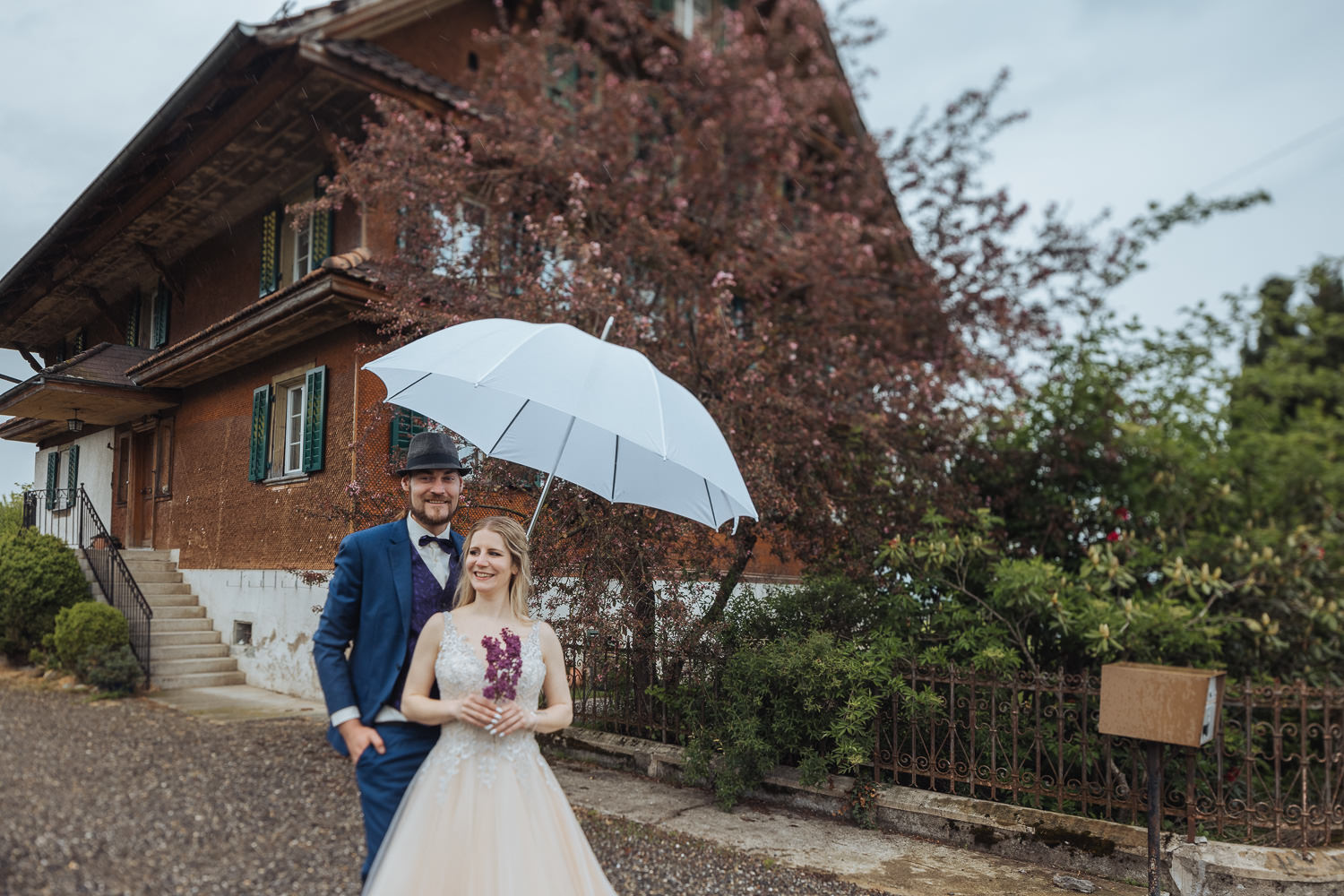 Hochzeit bei Regen