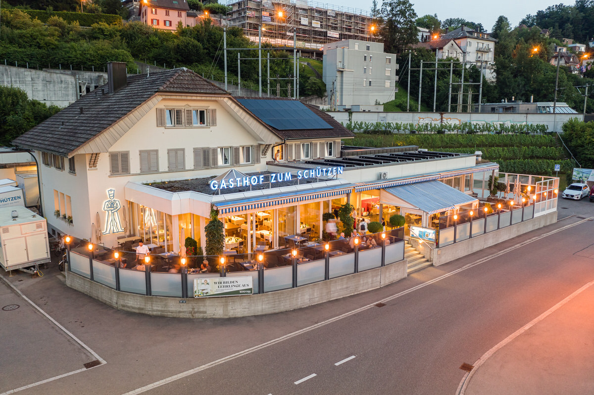 Gasthof zum Schützen Aarau Abendstimmung